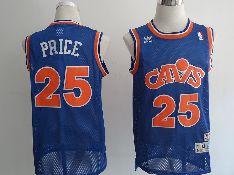  NBA Cleveland Cavaliers 25 Mark Price Blue Cavs Swingman Throwback Jersey